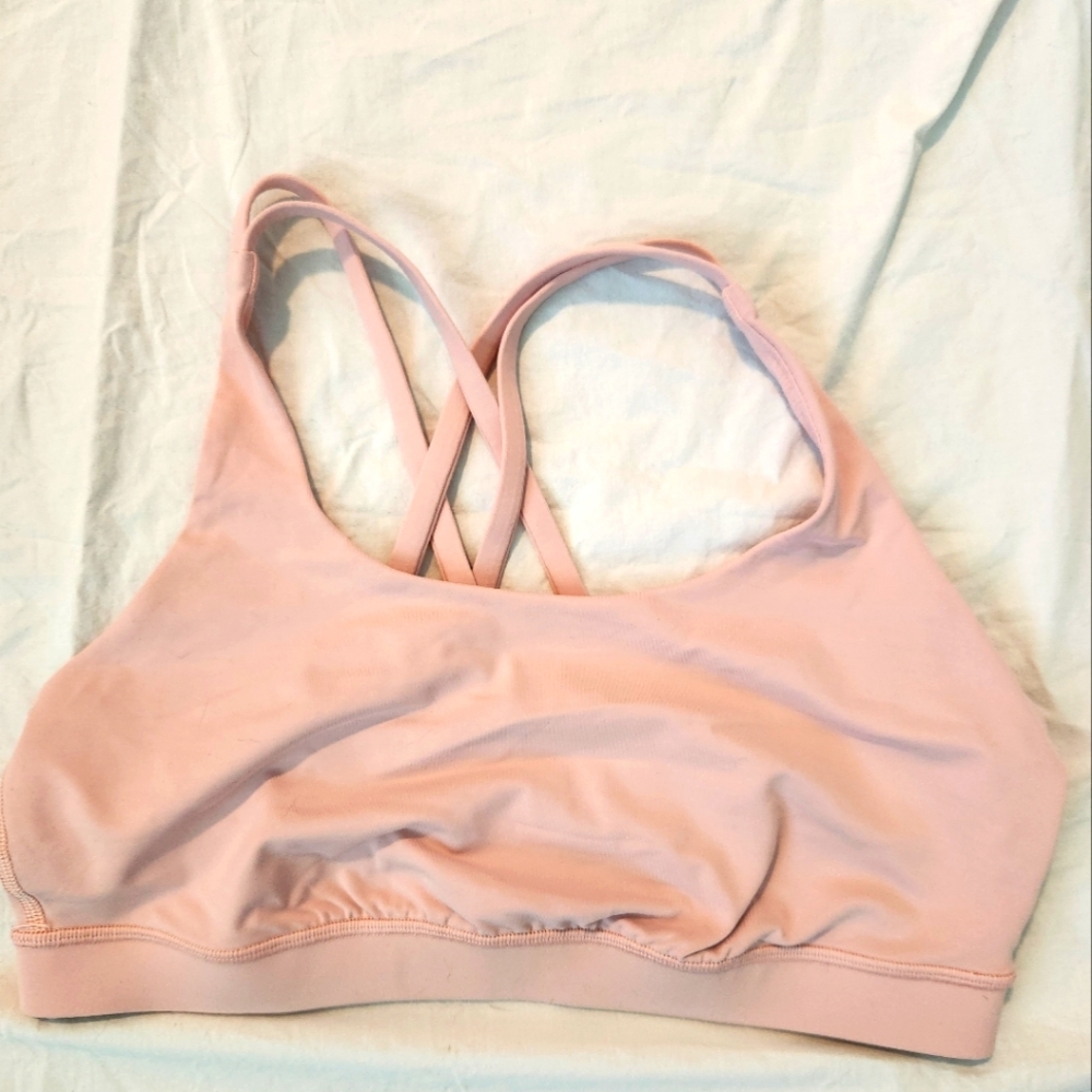 Lululemon energy bra, dew pink, 10